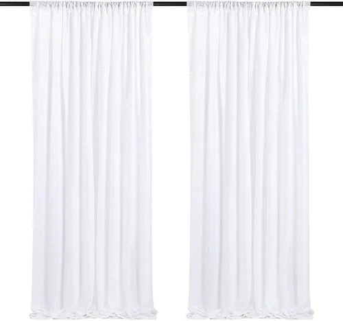 Miniatura 81 de Cortinas de fondo de lentejuelas rosas de 2 piezas, 2 pies x 8 pies, fondo de fotografía, cortina para fiestas con purpurina, fondo de boda, tela
