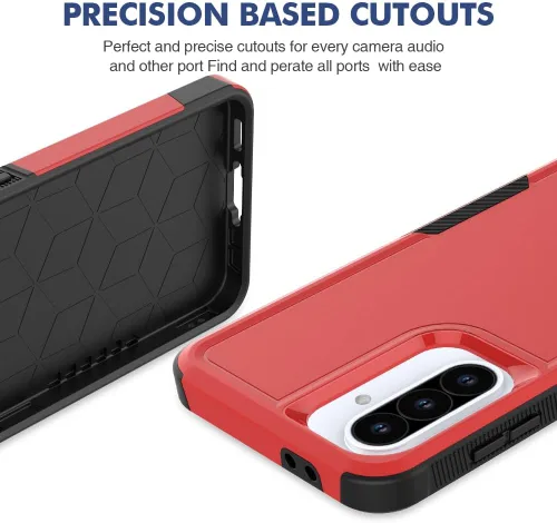Miniatura 51 de Jeylly Compatible con Samsung Galaxy A22 5G Funda, Funda Samsung A22 5G con 2pcs protectores de pantalla de vidrio templado