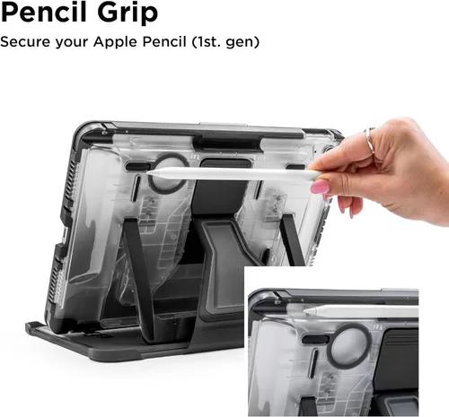 Miniatura 4 de PIVOT A22A - Funda resistente para iPad (A16), iPad (10ª generación), protección de grado militar con sistema de montaje universal y soporte, piloto