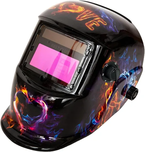 Miniatura 6 de Casco de soldadura con oscurecimiento automático: capucha solar de color verdadero BESTCLUB con rango de sombra ajustable 4/9-13 para máscara