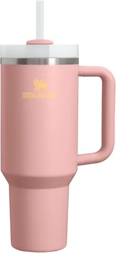 Miniatura 170 de Stanley Quencher H2.0 - Vaso de acero inoxidable con asa, pajilla y tapa FlowState giratoria de 3 posiciones; aislamiento térmico, sin BPA; apto