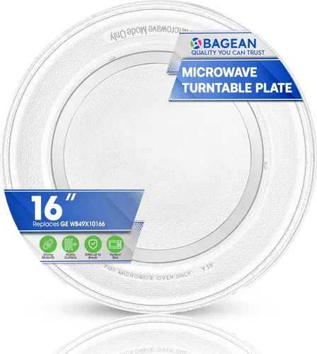 Placa de repuesto para microondas de 16 pulgadas para placa giratoria de microondas WB49X10166 GE. Reemplaza exactamente la placa giratoria de