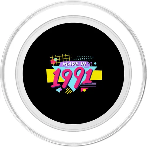 Miniatura 2 de Made in 1991 90s Nostalgia Retro Vintage 1990s 33rd Birthday PopSockets MagSafe PopGrip for iPhone