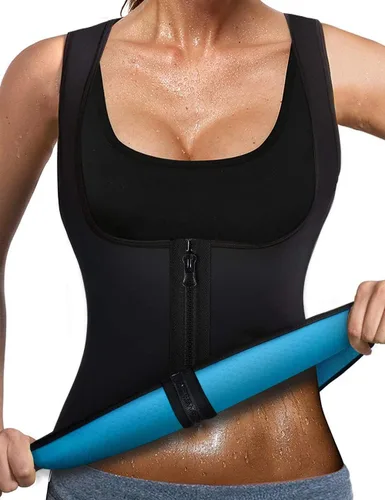 NonEcho Traje de sauna para mujer, manga de spa, chaleco de entrenamiento adelgazante, chaleco de entrenamiento para adelgazar, moldeador de cuerpo,