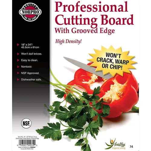 Miniatura 5 de Norpro Tabla de cortar profesional, 24 in x 18 in