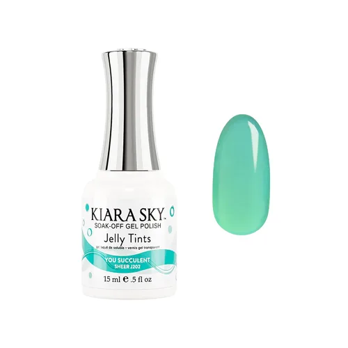 KIARA SKY Esmalte de gel profesional Soak Off Jelly Tint (You Succulent)