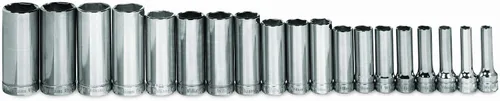 Miniatura 13 de Williams JHWBMD-624 SUPERTORQUE - Llave de vaso de 3/8 pulgadas, 6 puntos, profundidad métrica, tamaño 24mm, acabado cromado de alto brillo