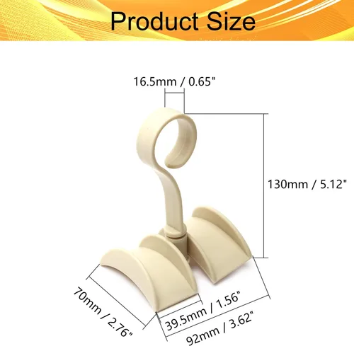 Miniatura 2 de Percha giratoria para cinturón, organizador giratorio de 360°, 4 perchas para secar toallas, brasieres, ropa, guantes, colgador de plástico para Azul