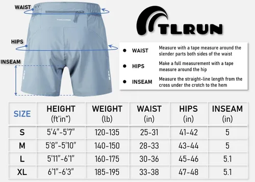 Miniatura 5 de Pantalones cortos de correr para hombre de 5 pulgadas, ultra ligeros con 5 bolsillos, de secado rápido, pantalones cortos deportivos de maratón sin