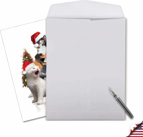 Miniatura 6 de The Best Card Company - Tarjeta de felicitación navideña jumbo divertida (8.5 x 11 pulgadas) - Tarjeta divertida de animales para niños, tarjeta