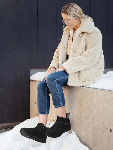 Miniatura 7 de SHIBEVER Botas de invierno para mujer botas de nieve impermeables para mujer, botines cómodos y resistentes a la moda