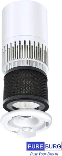 Miniatura 2 de PUREBURG Filtro de repuesto compatible con purificadores de aire TaoTronics TT-AP001, Gukify AP001 y VAVA VA-EE014, paquete de 2 unidades de carbón