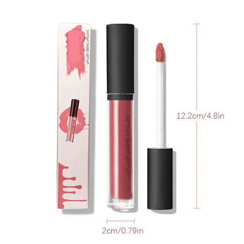 Miniatura 4 de Fauppt Brillo labial en crema de 12 colores, 2024 actualizado, impermeable, de larga duración, hidratante para labios, antiadherente a la taza