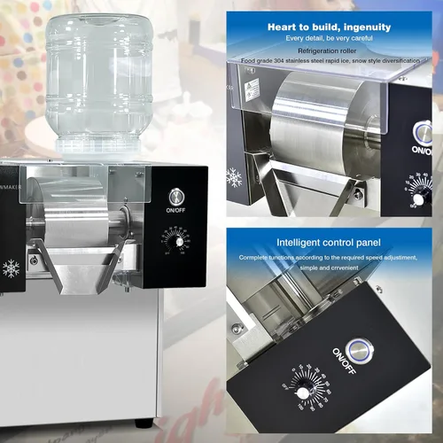 Miniatura 2 de Kolice Máquina eléctrica automática afeitada de hielo, máquina de afeitar de hielo de copo de nieve, máquina de hielo de copo de nieve de 198