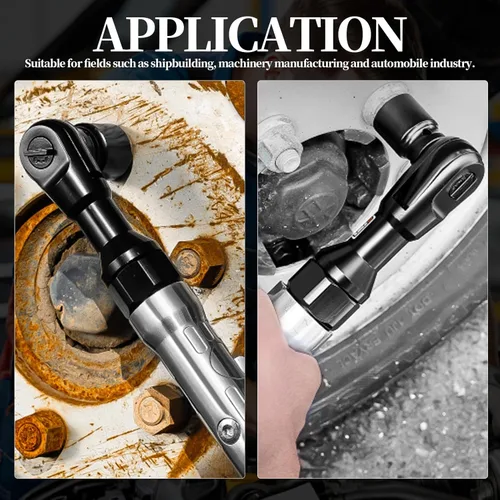 Miniatura 6 de Walfront Llave de impacto neumática de trinquete de aire 1/4 Torsión ajustable del conductor cuadrado 25ft-lbs 90psi para el mantenimiento industrial