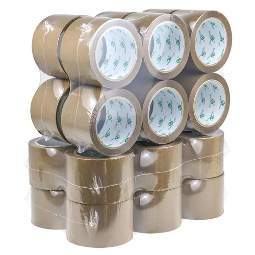 Miniatura 11 de BOMEI PACK Cinta de embalaje marrón de 3 pulgadas, 6 rollos de repuesto de cinta de embalaje ancha para mudanza, envío y almacenamiento, 2.4 mil x