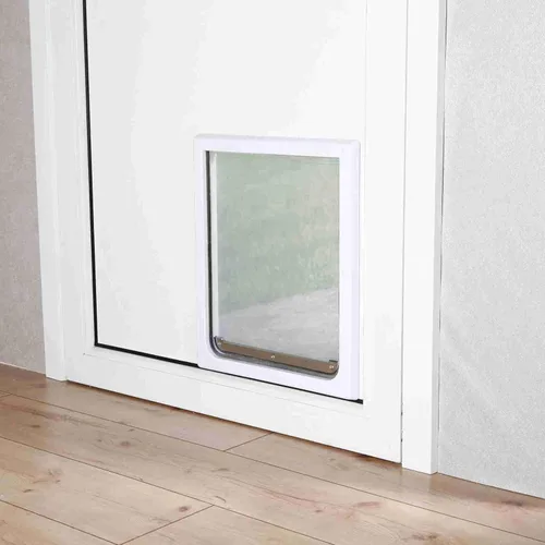 Miniatura 2 de Puerta de bloqueo de 2 sentidos para perros Trixie Pet Products , Blanco