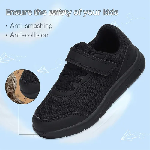 Miniatura 3 de Xingfujie Zapatos deportivos para niños y niñas, zapatos de tenis para correr y caminar