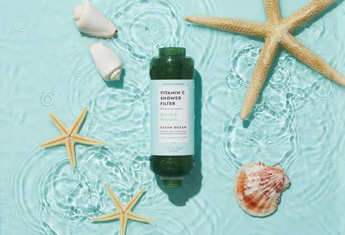 Miniatura 2 de VOESH Filtro de ducha de vitamina C, océano limpio, aromaterapia de ducha, purificador de agua, suavizante de agua, probióticos veganos, cabezal
