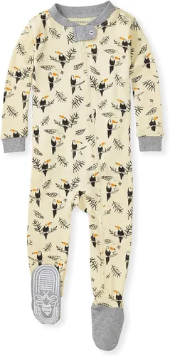 Miniatura 141 de Burt's Bees Baby - Pijama para bebés niñas de 100% algodón orgánico con cremallera frontal completa y pies cerrados antideslizantes