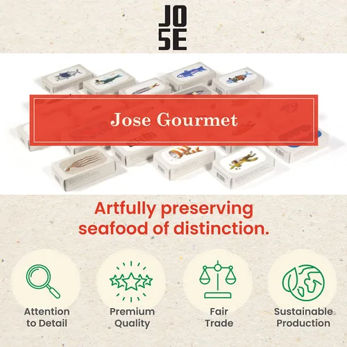 Miniatura 6 de Sardinas enlatadas con limón y aceite de oliva por Jose Gourmet, Sardinas portuguesas capturadas en la naturaleza, conservas de pescado en aceite