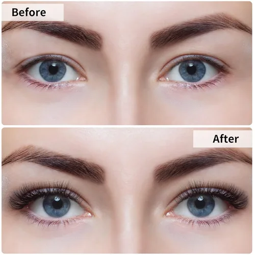 Miniatura 2 de Juego de pestañas magnéticas naturales 3D con delineador de ojos, aspecto natural, 12 pares de pestañas postizas, no necesita pegamento