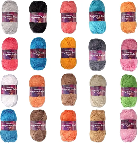 Miniatura 12 de JubileeYarn Amigurumi Select - Hilo de acrílico para bebé - Surtido de inspiración 83-4 madejas