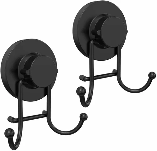 Miniatura 9 de HOME SO Ganchos con ventosa para toallas de ducha y baño, paquete de 1 – Ganchos de ventosa para colgar toallas, batas y abrigos – azulejos, puerta