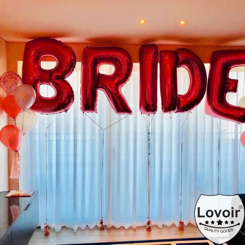 Miniatura 4 de Lovoir Globos grandes de 40 pulgadas con la letra T roja de gran tamaño, globo de helio de aluminio de Mylar para decoración de fiesta de Letra roja