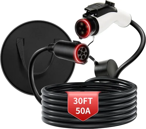 Miniatura 9 de Cable de extensión de EV J1772 de 32 A, 21 pies, cable de extensión de cargador EV de nivel 2, cable de extensión de 240 V EV para carga rápida