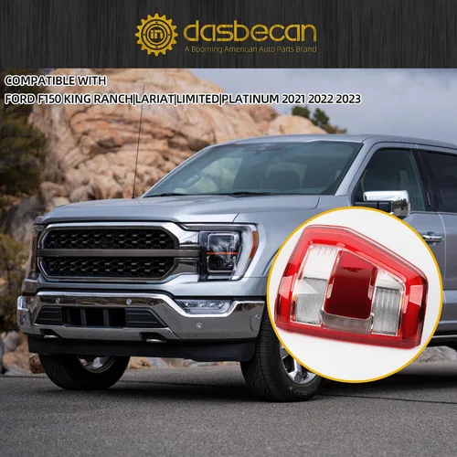 Miniatura 5 de Dasbecan Luz trasera lateral derecha del pasajero compatible con Ford F150 King Ranch 2021 2022 2023 Lariat Limited Platinum con ubicación
