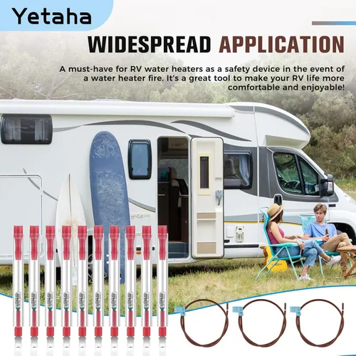 Miniatura 6 de Yetaha Paquete de 10 piezas de repuesto para calentador de agua para autocaravana Atwood 93866, piezas de fusible térmico para calentadores de agua