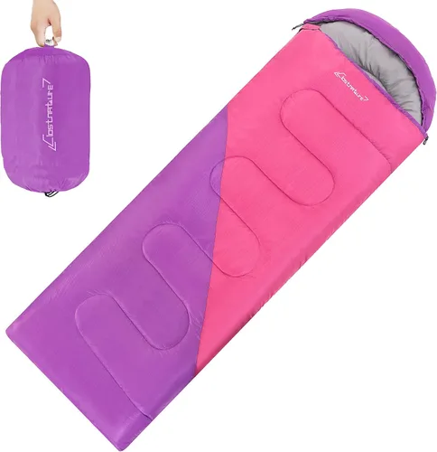 Miniatura 12 de Clostnature - Saco de dormir para adultos y niños - Saco de dormir ligero para camping para niñas, niños, jóvenes, saco de dormir ultraligero