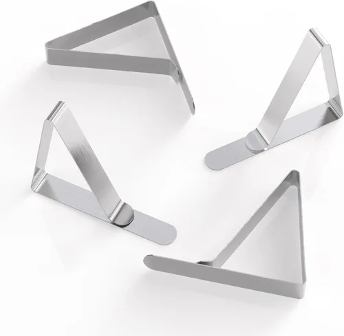 Miniatura 6 de TriPole - 16 clips para mantel grandes, abrazaderas para mesa de pícnic, abrazaderas de mantel de acero inoxidable para exteriores, hogar, cocina
