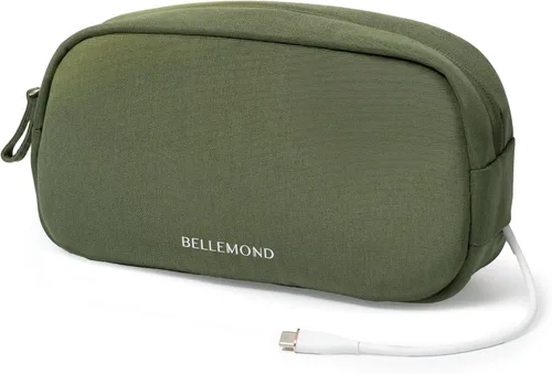 BELLEMOND Tech - Bolsa organizadora para viajes | Funda organizadora de electrónica para cables, cargadores y accesorios | Bolsillo oculto para