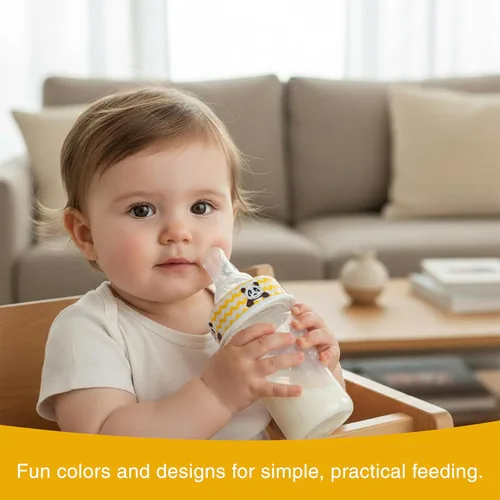Miniatura 2 de Refresh-a-Baby - Adaptador de pezón reutilizable para biberón, convierte instantáneamente cualquier biberón en un sorbo con pezones de silicona Panda