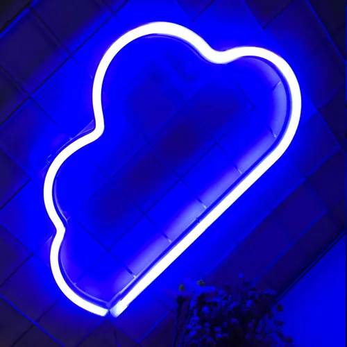 Miniatura 17 de Letreros de neón de nube, luz LED para decoración de pared, funciona con pilas o USB, para dormitorio, estética, habitación de adolescentes, niñas