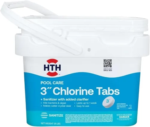 Miniatura 8 de HTH 42055 Pool Care - Tabletas de cloro avanzadas de 3 pulgadas, desinfectante de piscina con clarificador y algicida, destruye bacterias y algas
