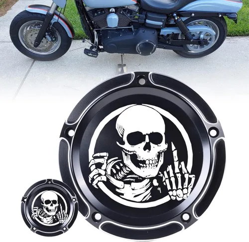 Miniatura 9 de Goldfire Tapa de distribuidor de 5 agujeros Derby y cubiertas de puntos para Harley 1999-2014 Big Twin Cam Touring Road King Electra Glide FLHR FLHX