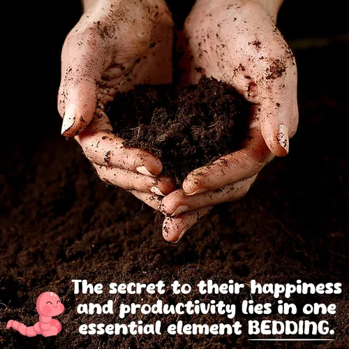 Miniatura 2 de Ropa de cama de gusanos de 3 libras para rastreadores nocturnos y meneadores rojos (gusanos no incluidos) - Ropa de cama de gusanos de vermicompost