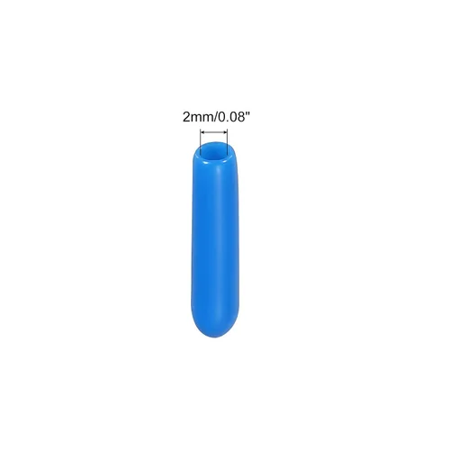 Miniatura 2 de MECCANIXITY 200 tapas de goma para extremos de goma, 0.079 in, protector de rosca de tornillo de vinilo, tapas de vacío redondas de PVC para tubería