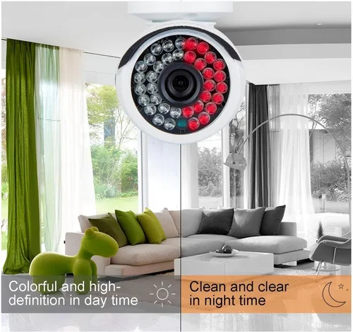 Miniatura 7 de Eversecu Sistema de cámara de seguridad de 4 canales 1080P DVR y 4 cámaras HD resistentes a la intemperie, visión nocturna, alerta de movimiento