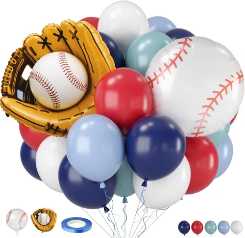 Miniatura 15 de Globos negros y rojos amarillos azules, globos de confeti de 12 pulgadas negros rojos amarillos azules verdes plateados metálicos con globo