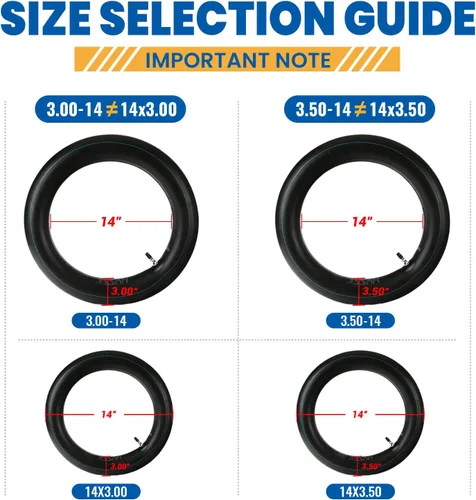 Miniatura 6 de Neumático trasero de motocicleta resistente Hyssk de 0.079 in de grosor, 3.00/3.50-14 pulgadas (90/100-14) para CRF125/150, DRZ125/RM85