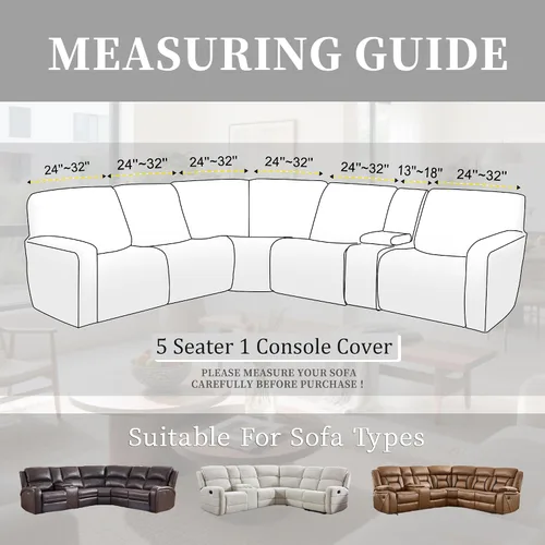 Miniatura 3 de Fundas de sofá reclinable seccional 100% impermeables para sofá reclinable en forma de L, funda de sofá modular de esquina en forma de L, fundas