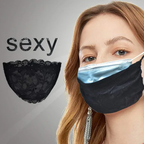 Miniatura 2 de Pañuelo de tela de algodón suave, protector de media cara, pasamontañas unisex de cachemira, negro 1, negro y negro 1)