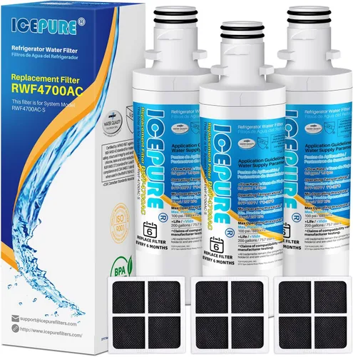 Miniatura 11 de ICEPURE Filtro de agua para refrigerador ADQ747935 y repuesto para LG ® LT1000P®, MDJ64844601, Kenmore Elite 9980, ADQ74793501 LT1000PC ®