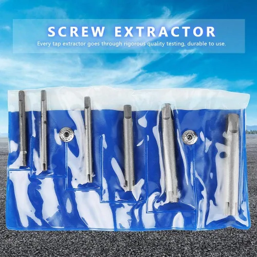 Miniatura 3 de Fafeicy Removedor de tornillos pelados, juego de extractor de grifos, removedor de grifos de cabeza rota de acero de alta velocidad, juego
