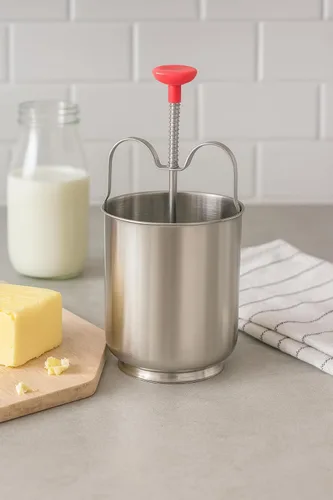 Miniatura 3 de DBY Medu Vada Maker - Dispensador de acero inoxidable - Plateado - Estilo moderno - Perfectamente formado y crujiente Medu Vada