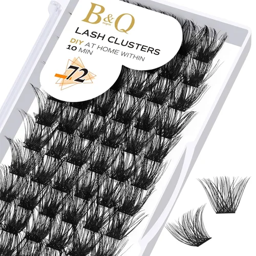 Miniatura 14 de B&Qaugen Racimos de Pestañas 156PCS Kit de Racimos de Pestañas B01+B02+B19 Kit de Extensión de Pestañas DIY Kit de Extensión de Pestañas 8-18mm